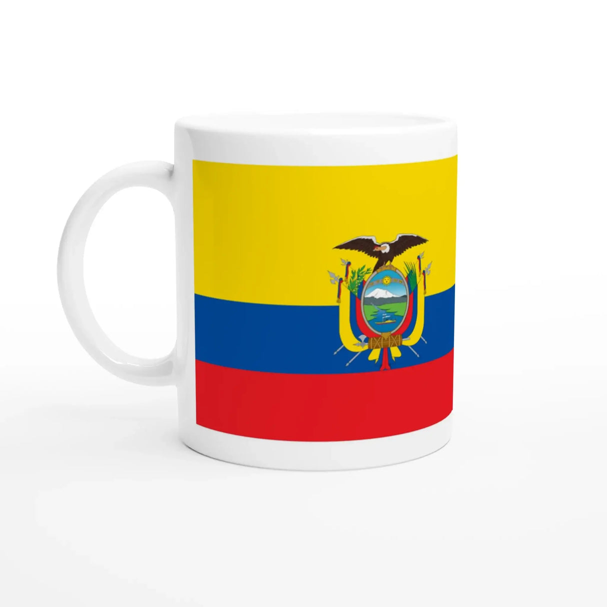 Mug drapeau équateur en céramique parfait pour boissons