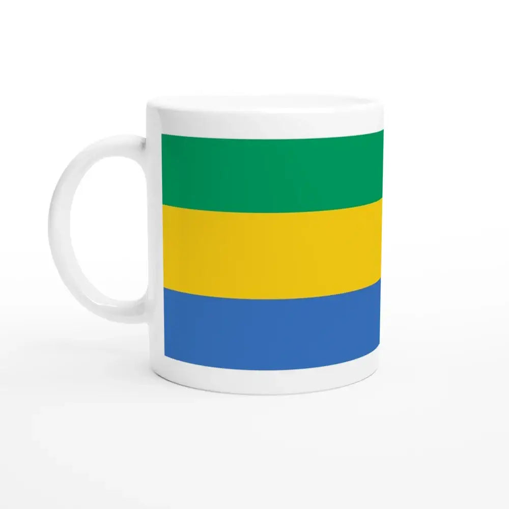 Mug drapeau gabon en céramique pour boissons chaudes