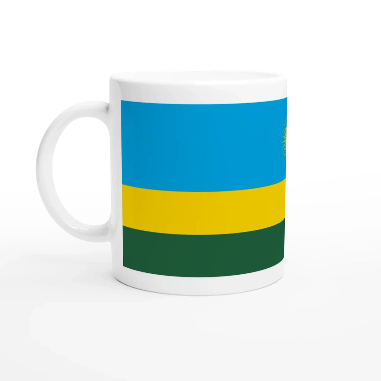 Mug drapeau rwanda en céramique pour boisson chaude