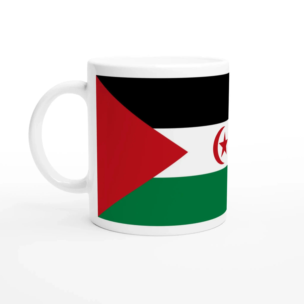 Mug drapeau sahara occidental en céramique pour boissons