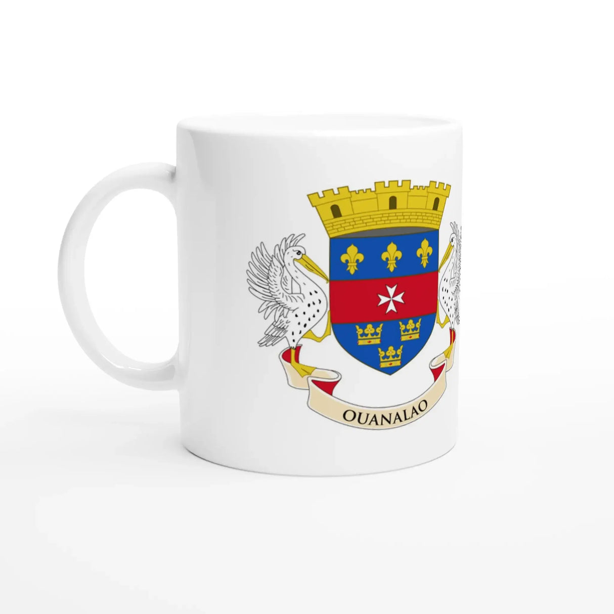 Mug drapeau saint-barthélemy en céramique résistant