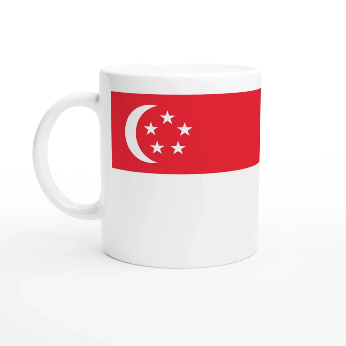 Mug drapeau singapour en céramique idéal boissons chaudes