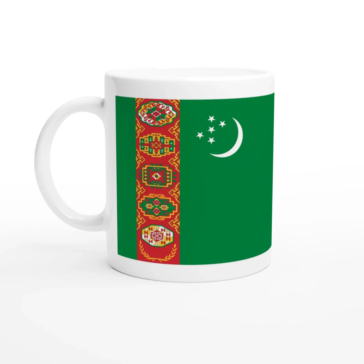 Mug drapeau turkménistan en céramique pour boisson chaude