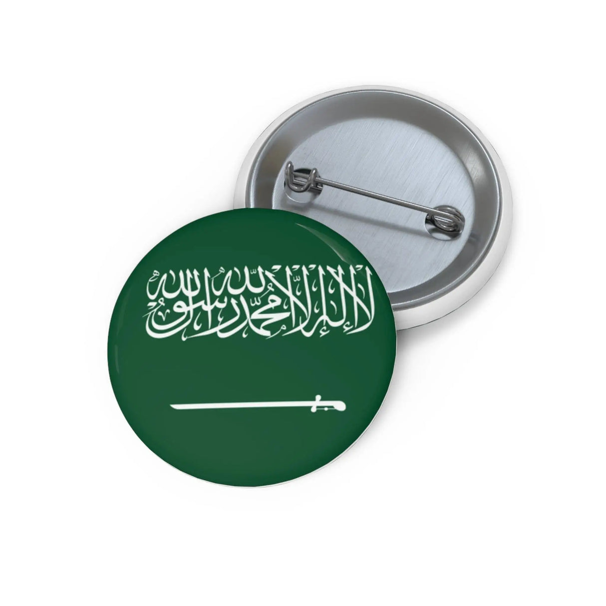 Pin’s drapeau arabie saoudite émail attache métal rond