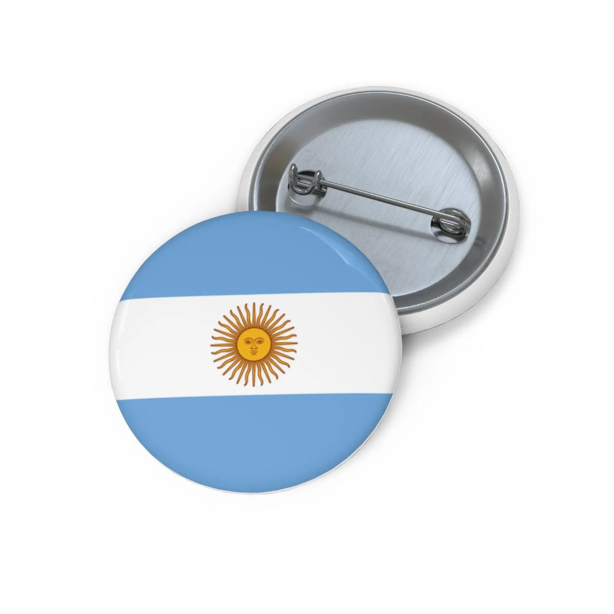 Pin’s drapeau argentine émail attache métal rond élégant