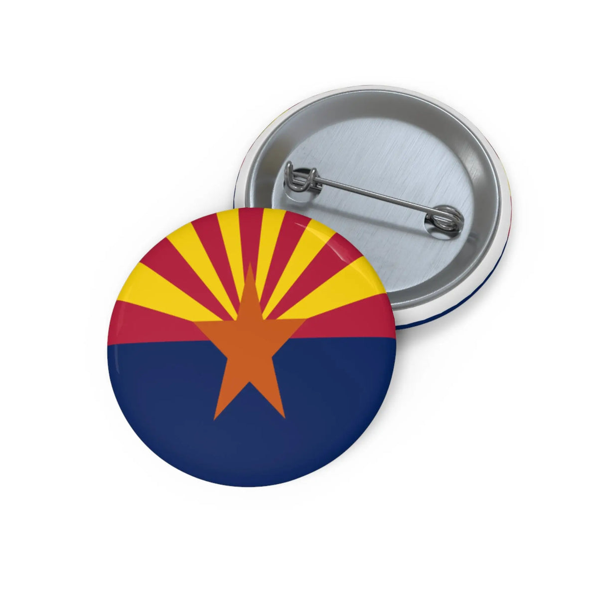 Pin’s drapeau arizona émail attache métal forme ronde