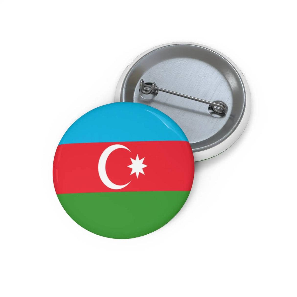 Pin’s drapeau azerbaïdjan émail attache métal ronde