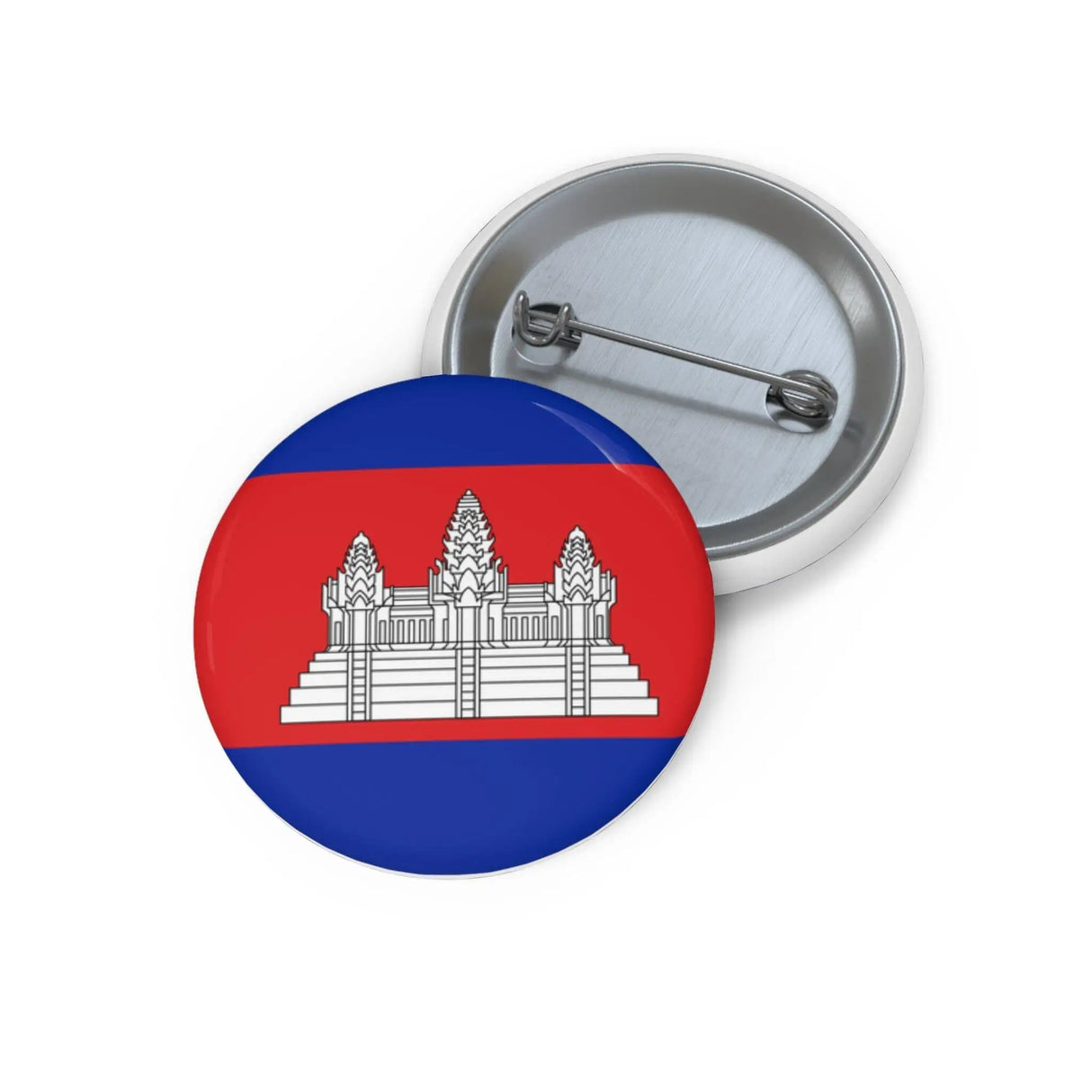 Pin’s drapeau cambodge émail rond attache métal élégante