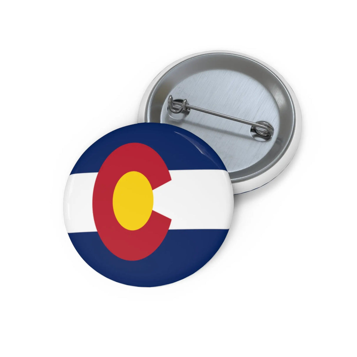 Pin’s drapeau colorado émail attache métal rond coloré