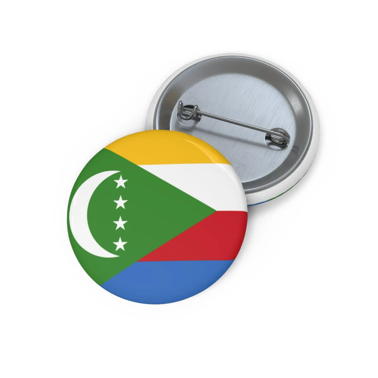 Pin’s drapeau comores émail attache métal vêtements