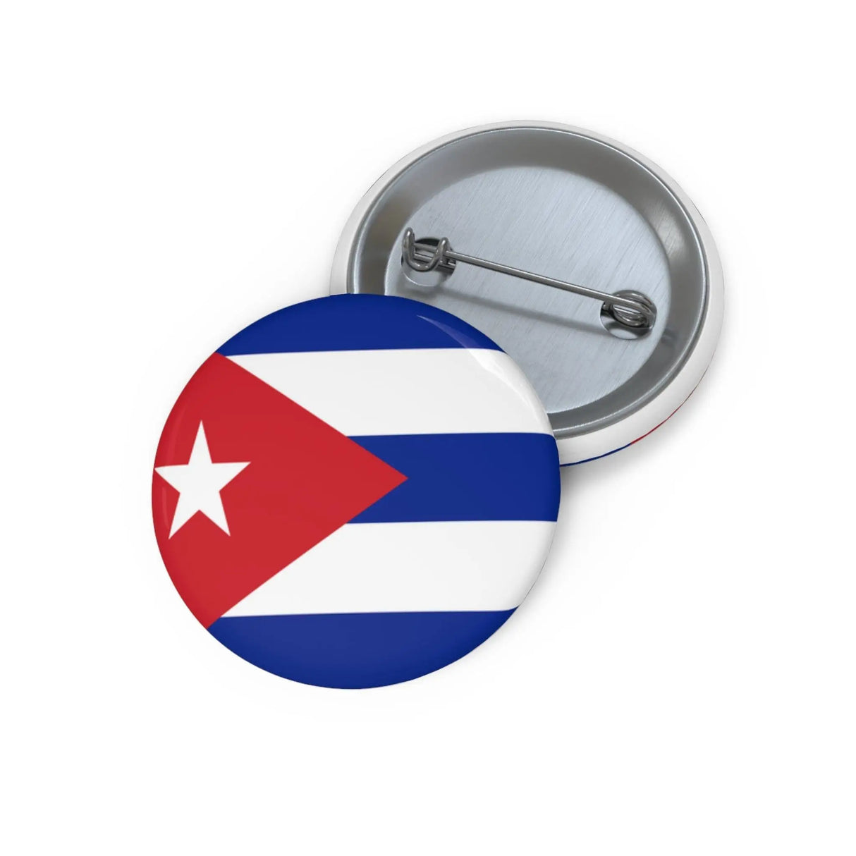 Pin’s drapeau cuba émail attache métal forme ronde