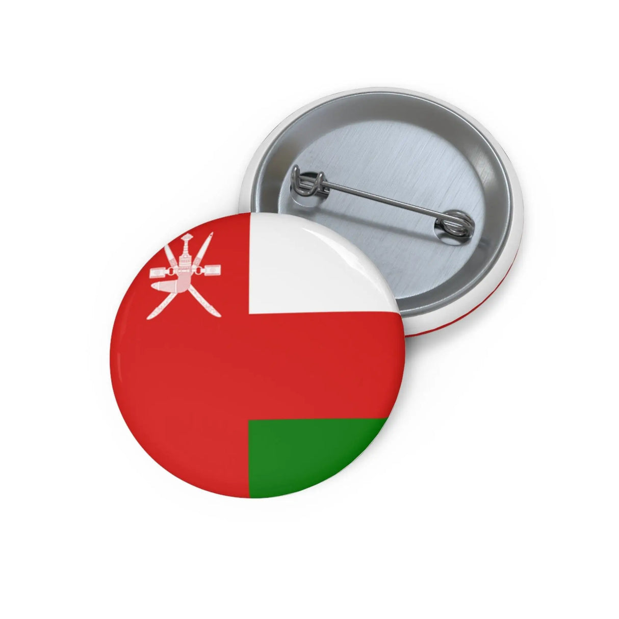 Pin’s drapeau d’oman émail rond attache métal solide