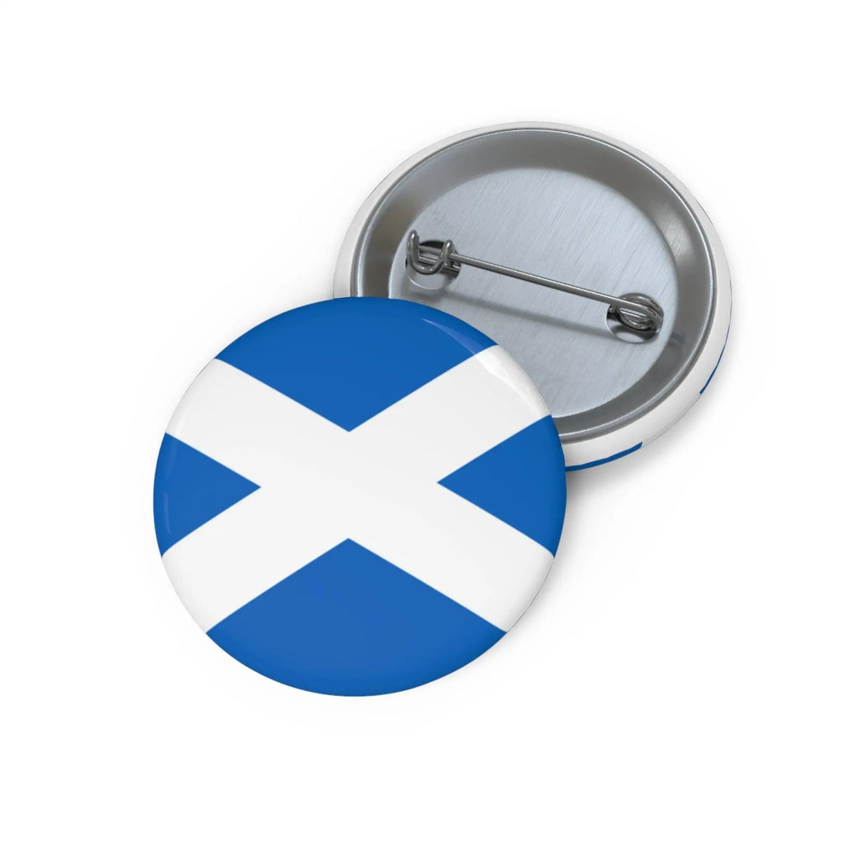 Pin’s drapeau écosse émail attache métal rond bleu