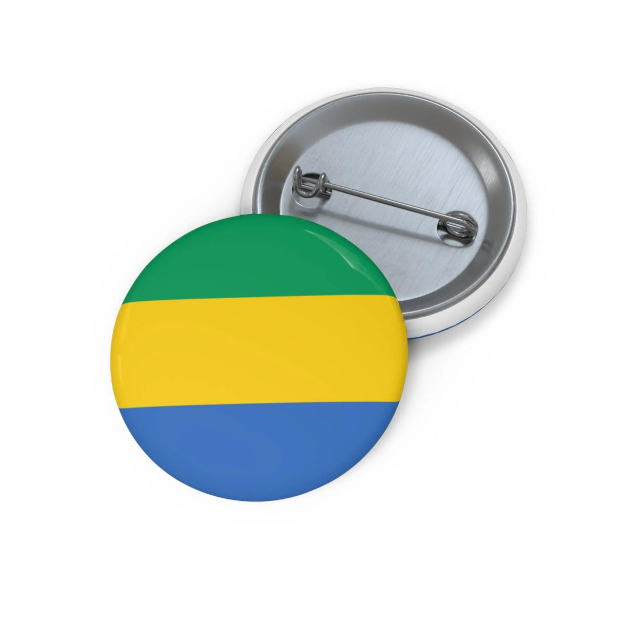 Pin’s drapeau gabon émail attache métal rond coloré