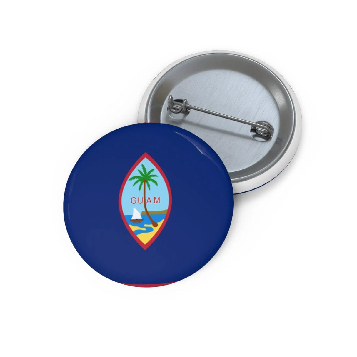 Pin’s drapeau guam émail rond attache métal événement