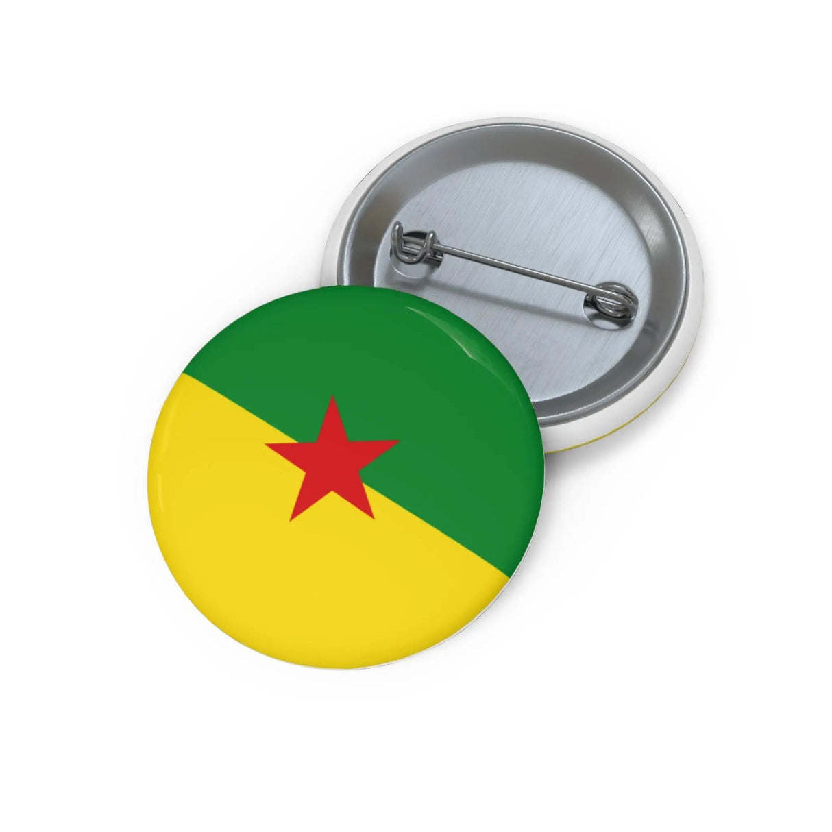 Pin’s drapeau guyane émail attache métal ronde