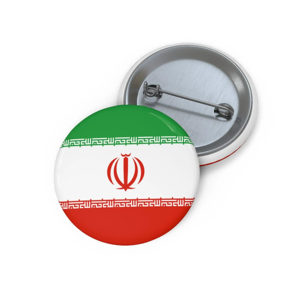 Pin’s drapeau iran émail attache métal rond accessoire