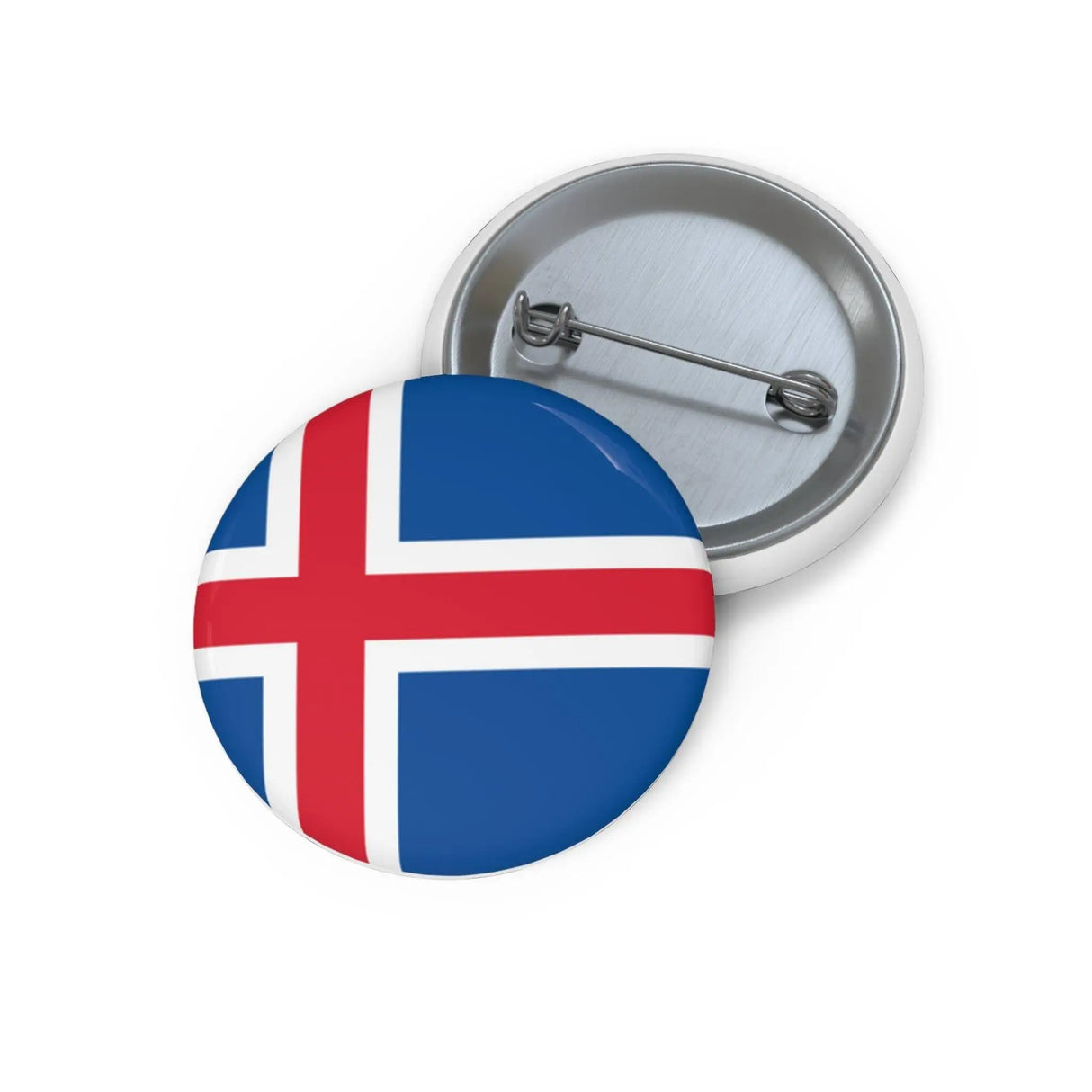 Pin’s drapeau islande émail attache métal rond coloré