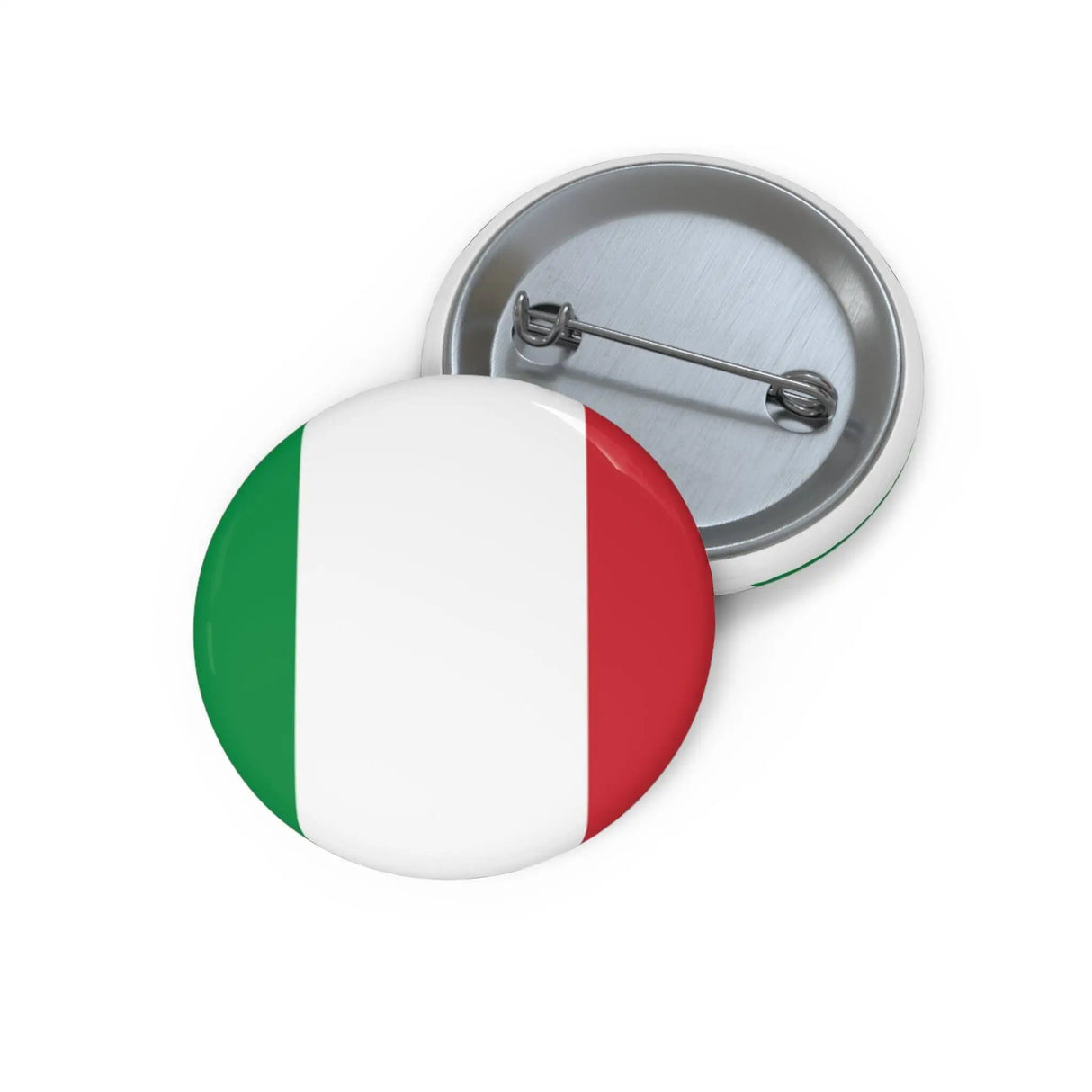 Pin’s drapeau italie émail rond avec attache métal