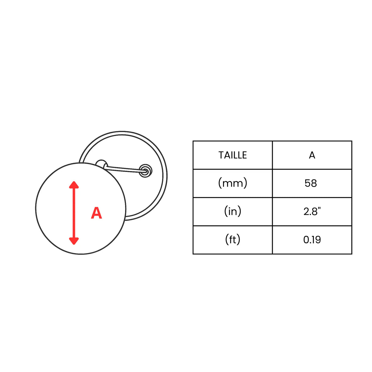 Pin’s drapeau maldives émail rond attache métal durable