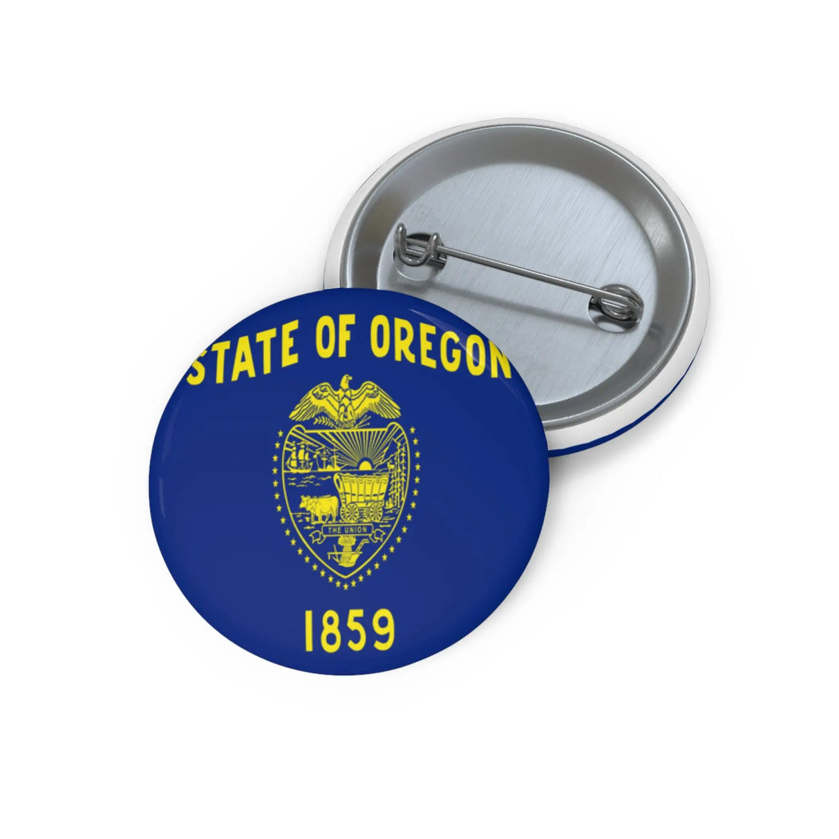 Pin’s drapeau oregon émail attache métal rond élégant