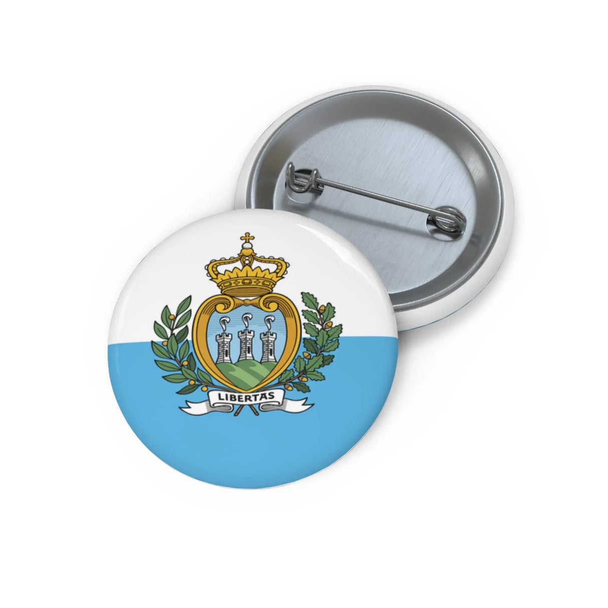 Pin’s drapeau saint-marin émail attache métal rond
