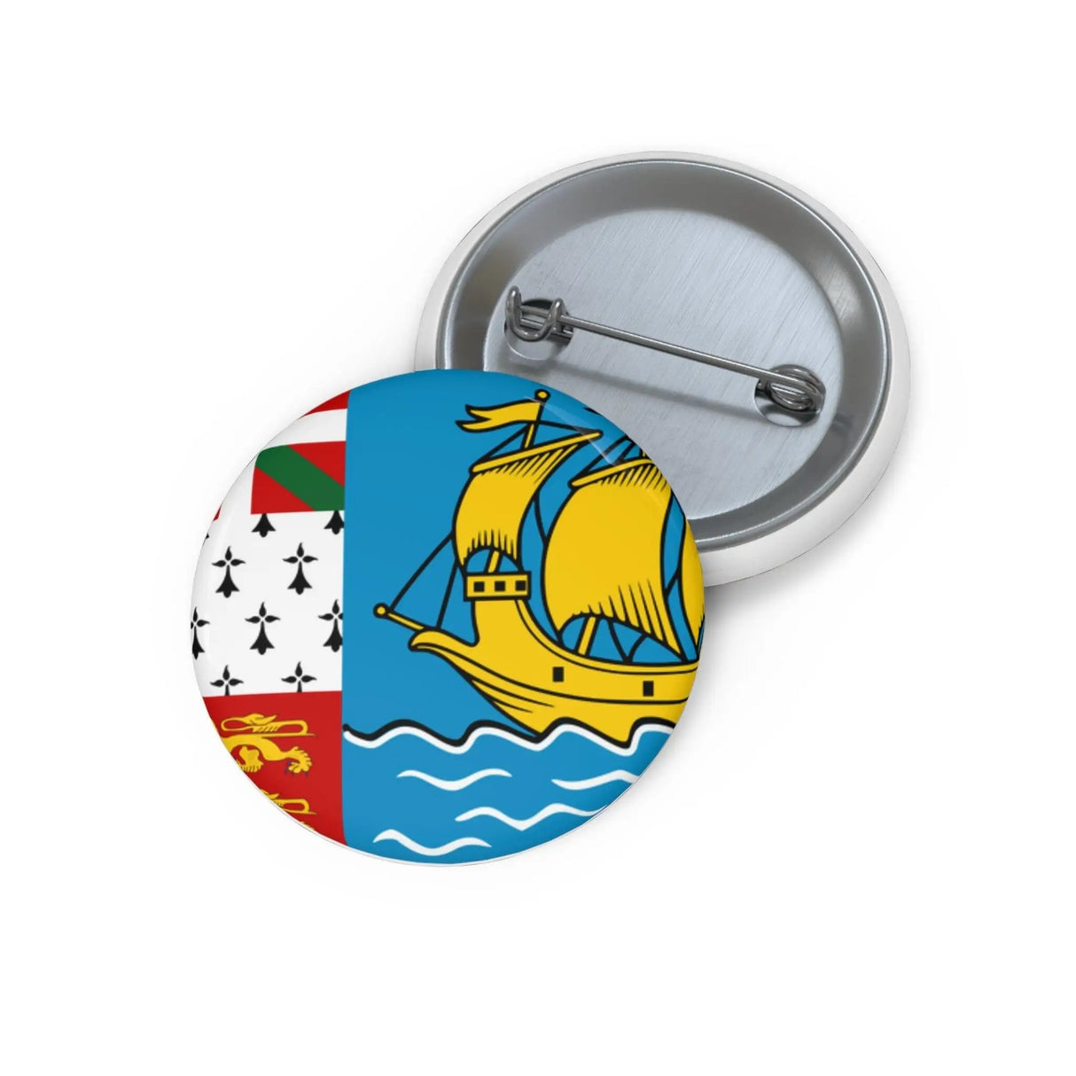 Pin’s drapeau saint-pierre-et-miquelon émail attache métal