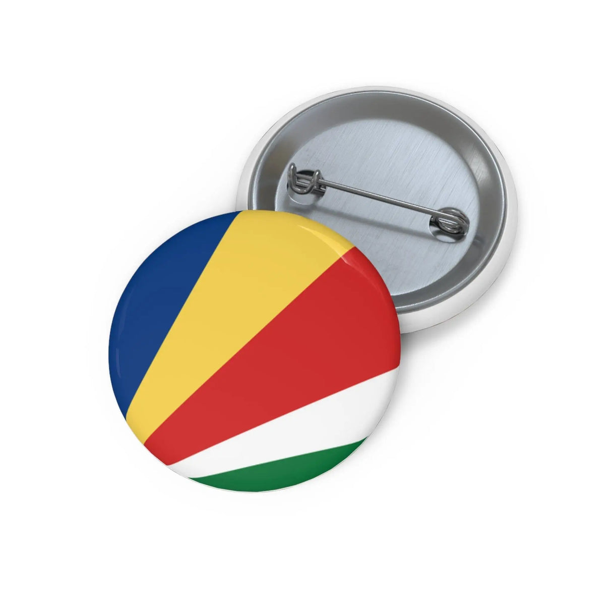 Pin’s drapeau seychelles émail attache métal rond