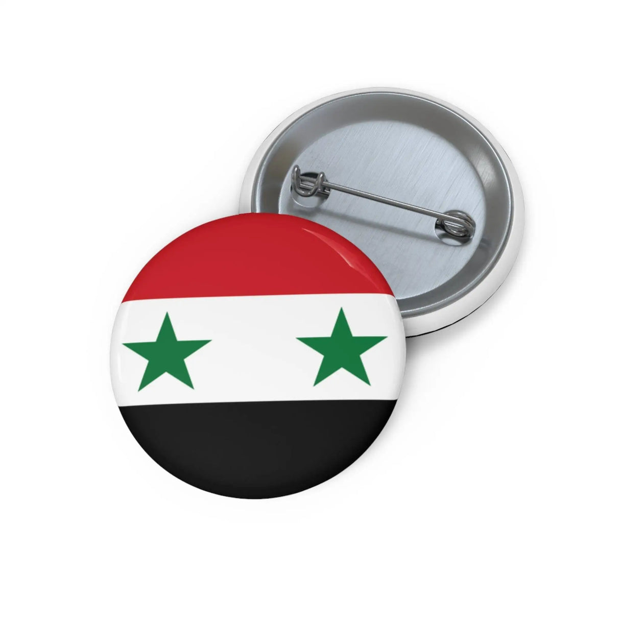 Pin’s drapeau syrie émail rond avec attache métal solide