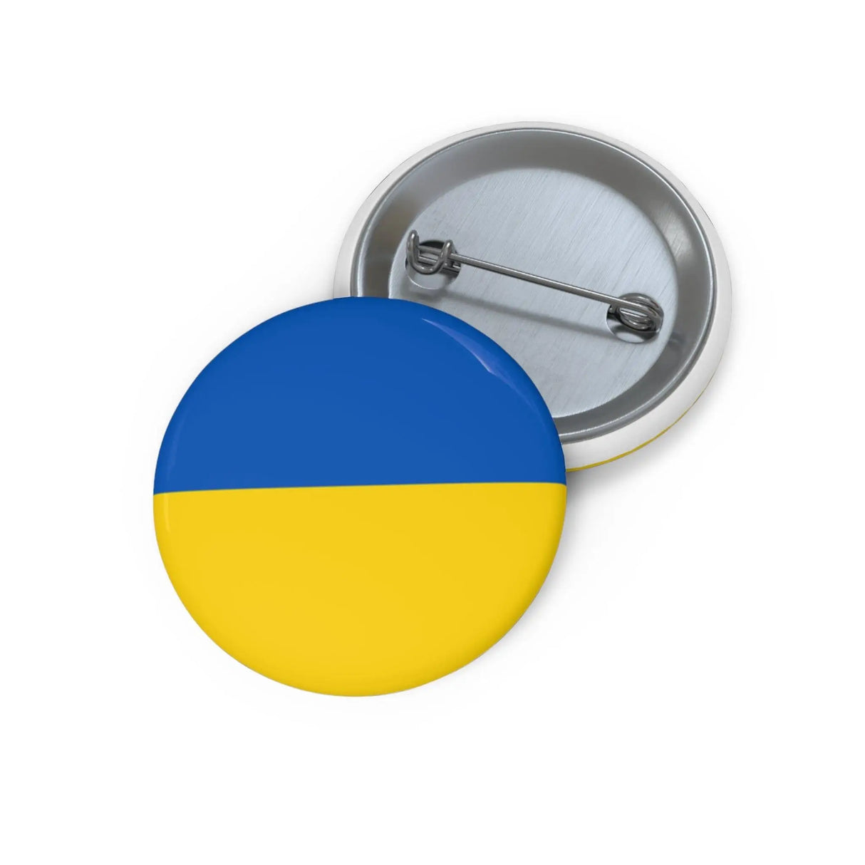 Pin’s drapeau ukraine émail attache métal rond élégant
