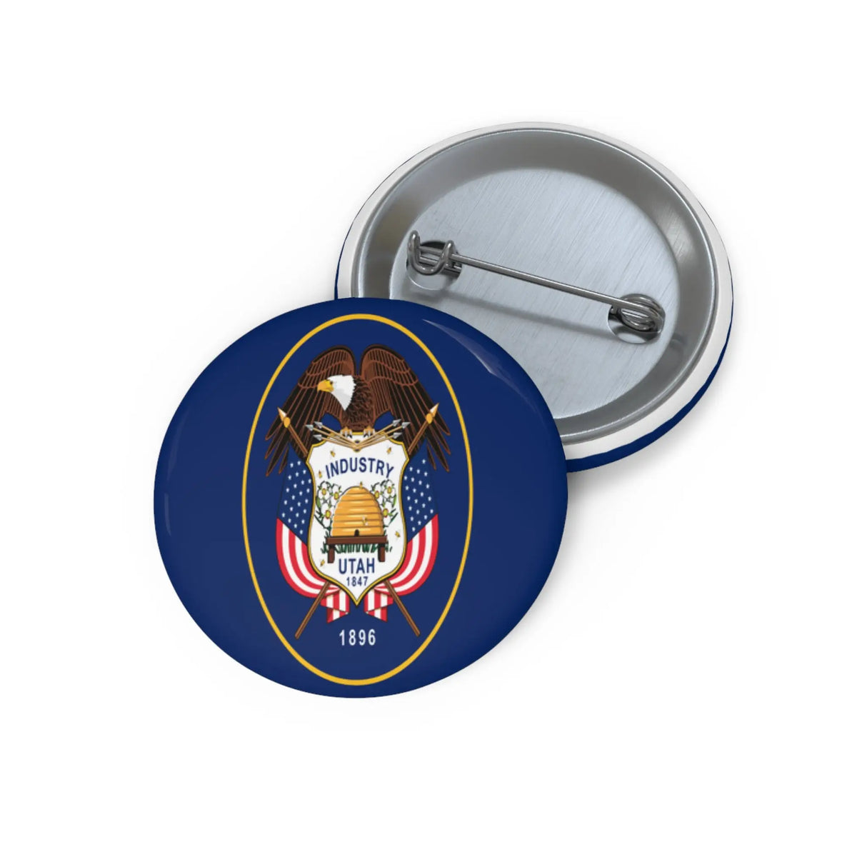 Pin’s drapeau utah émail attache métal élégant