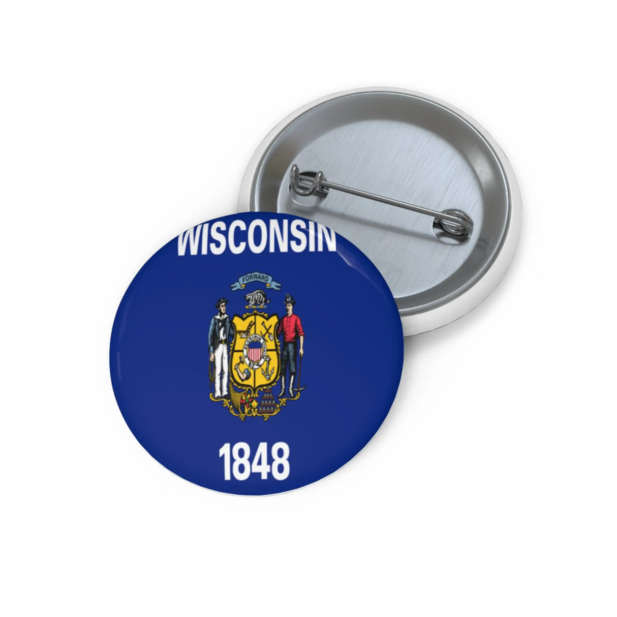 Pin’s drapeau wisconsin émail attache métal élégant