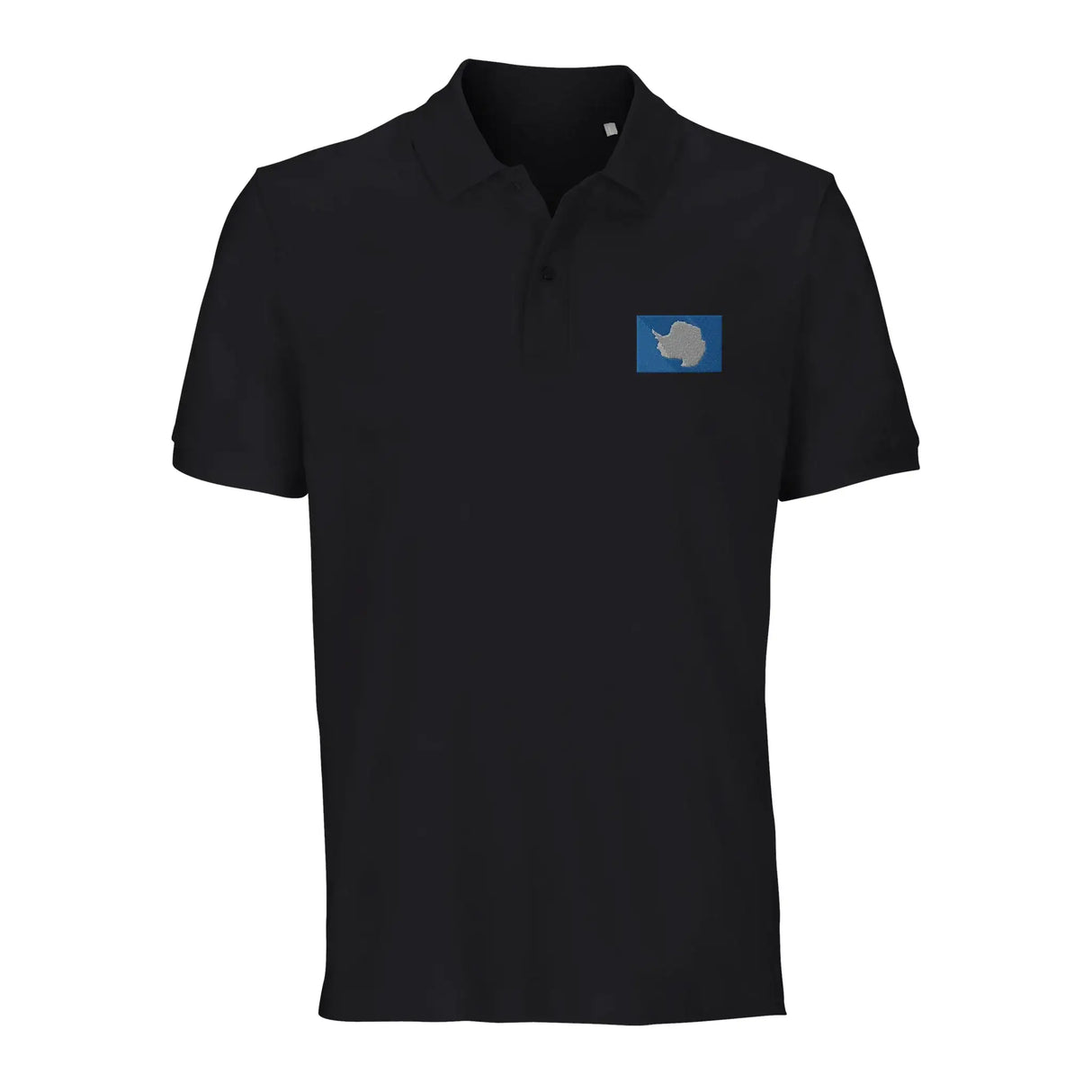 Polo drapeau antarctique coton bio brodé unisexe