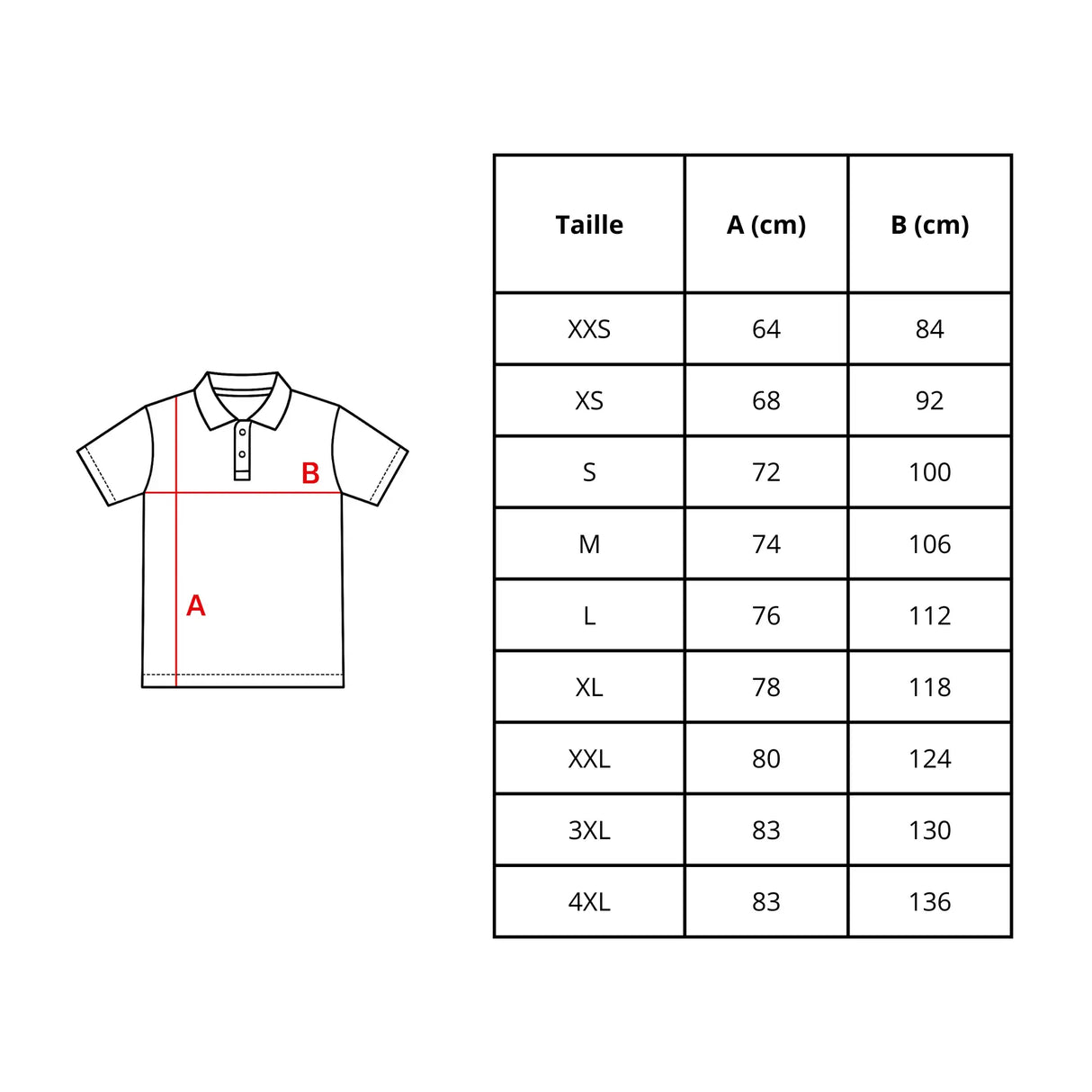 Polo drapeau chine brodé coton bio unisexe élégant