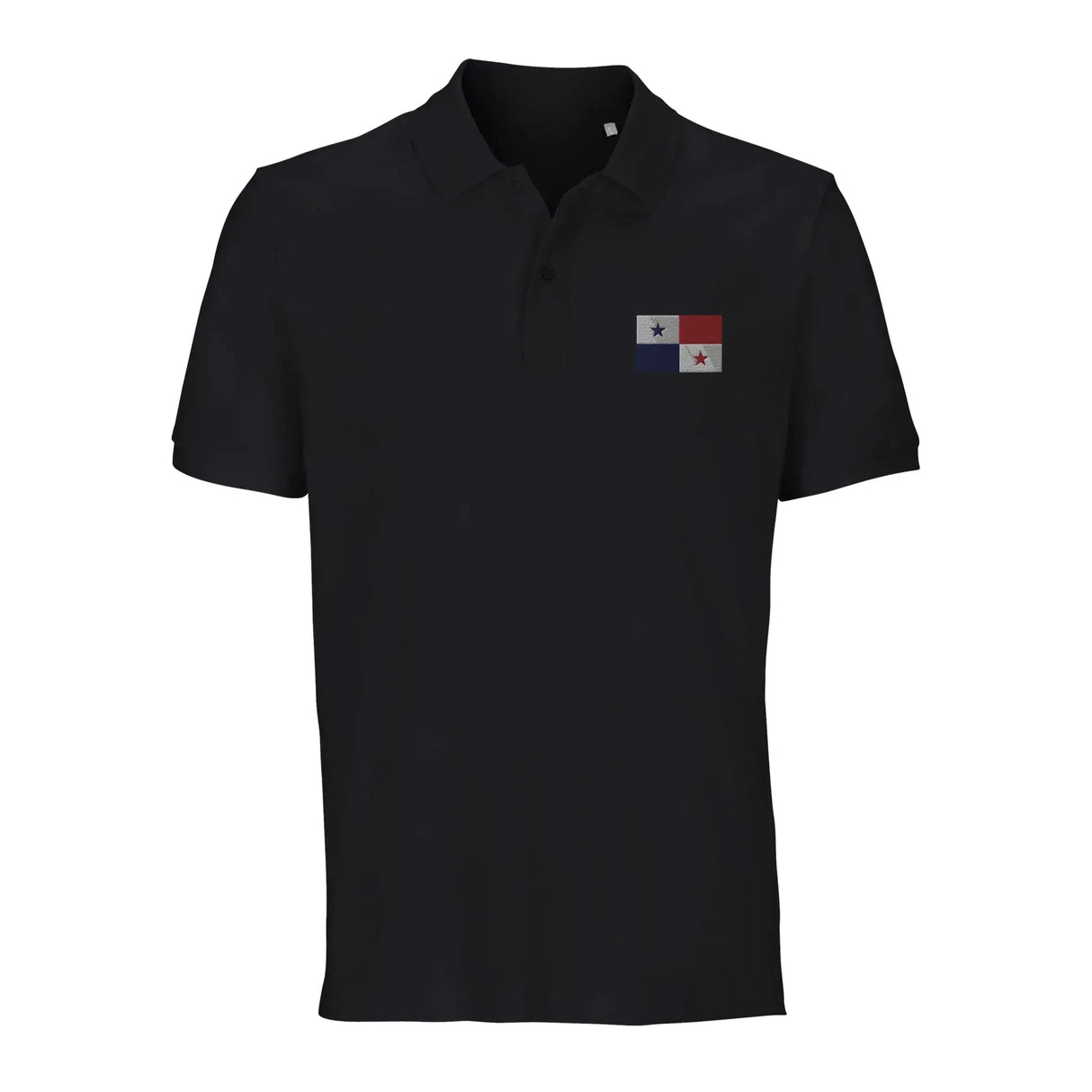 Polo drapeau panama brodé coton bio style unisexe