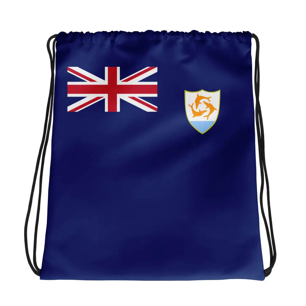 Sac à cordon drapeau anguilla coton polyester léger