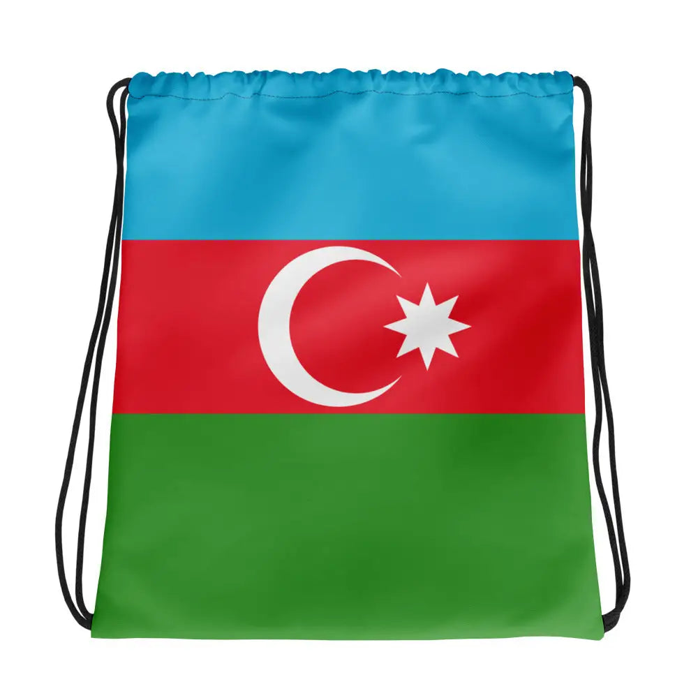 Sac à cordon drapeau azerbaïdjan coton polyester léger