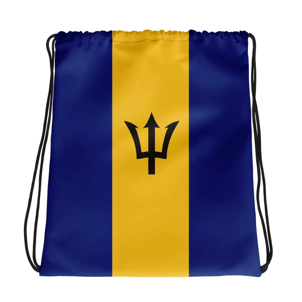 Sac à cordon drapeau barbade léger coton polyester