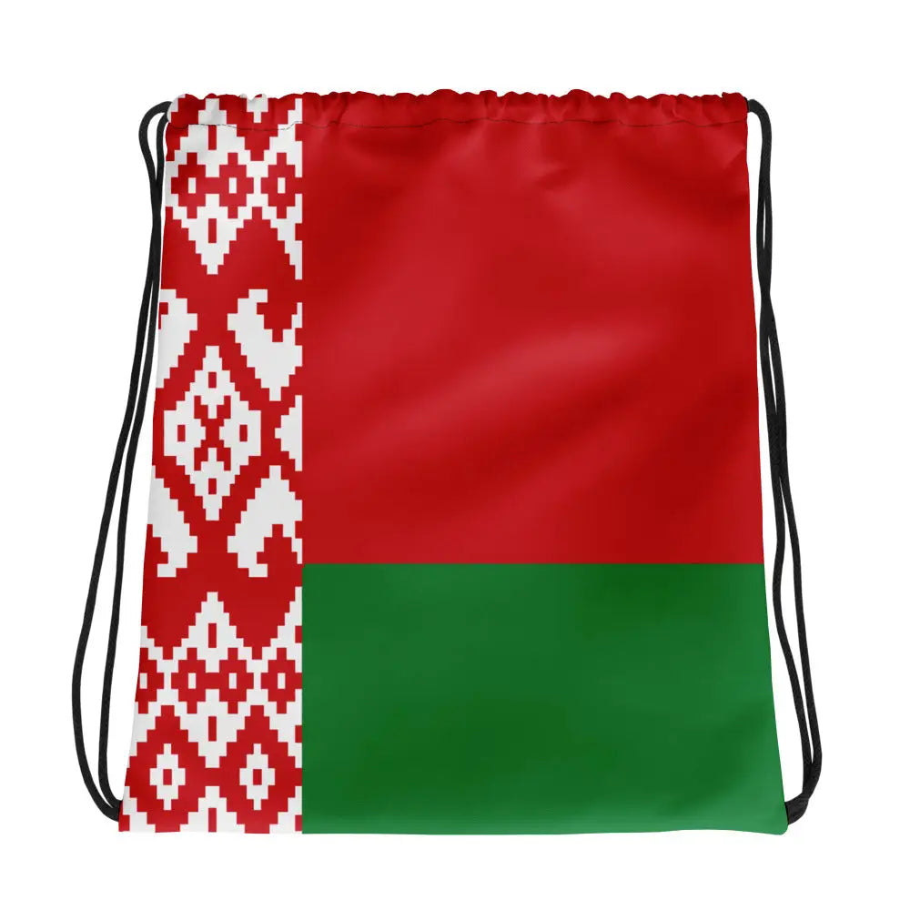 Sac à cordon drapeau biélorussie coton polyester léger