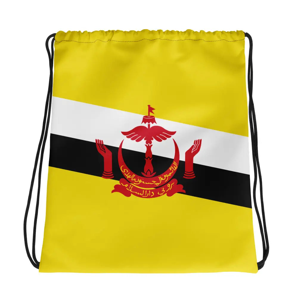 Sac à cordon drapeau brunei coton polyester léger