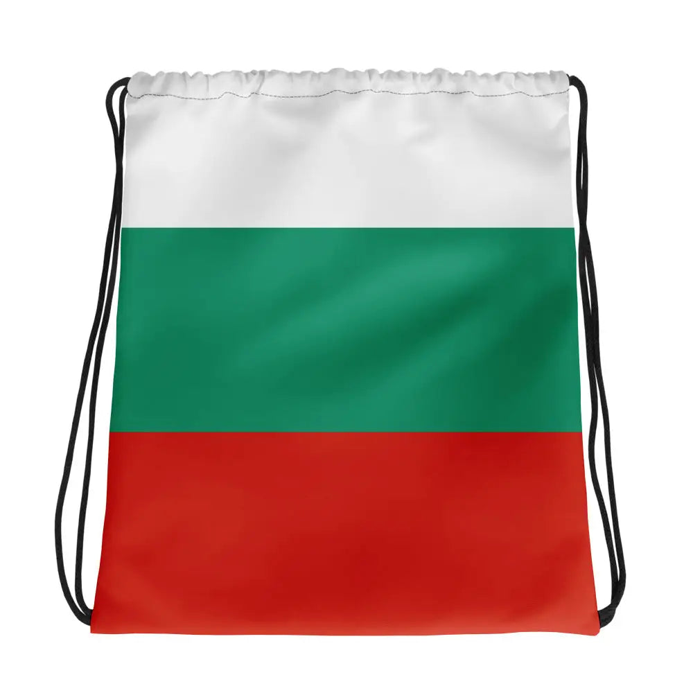 Sac à cordon drapeau bulgarie coton polyester léger sportif