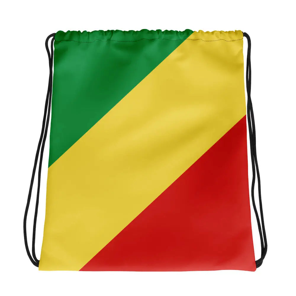Sac à cordon drapeau congo coton polyester style sportif