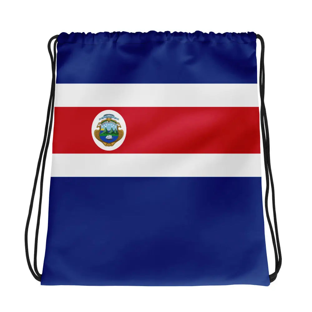 Sac à cordon drapeau costa rica coton polyester léger