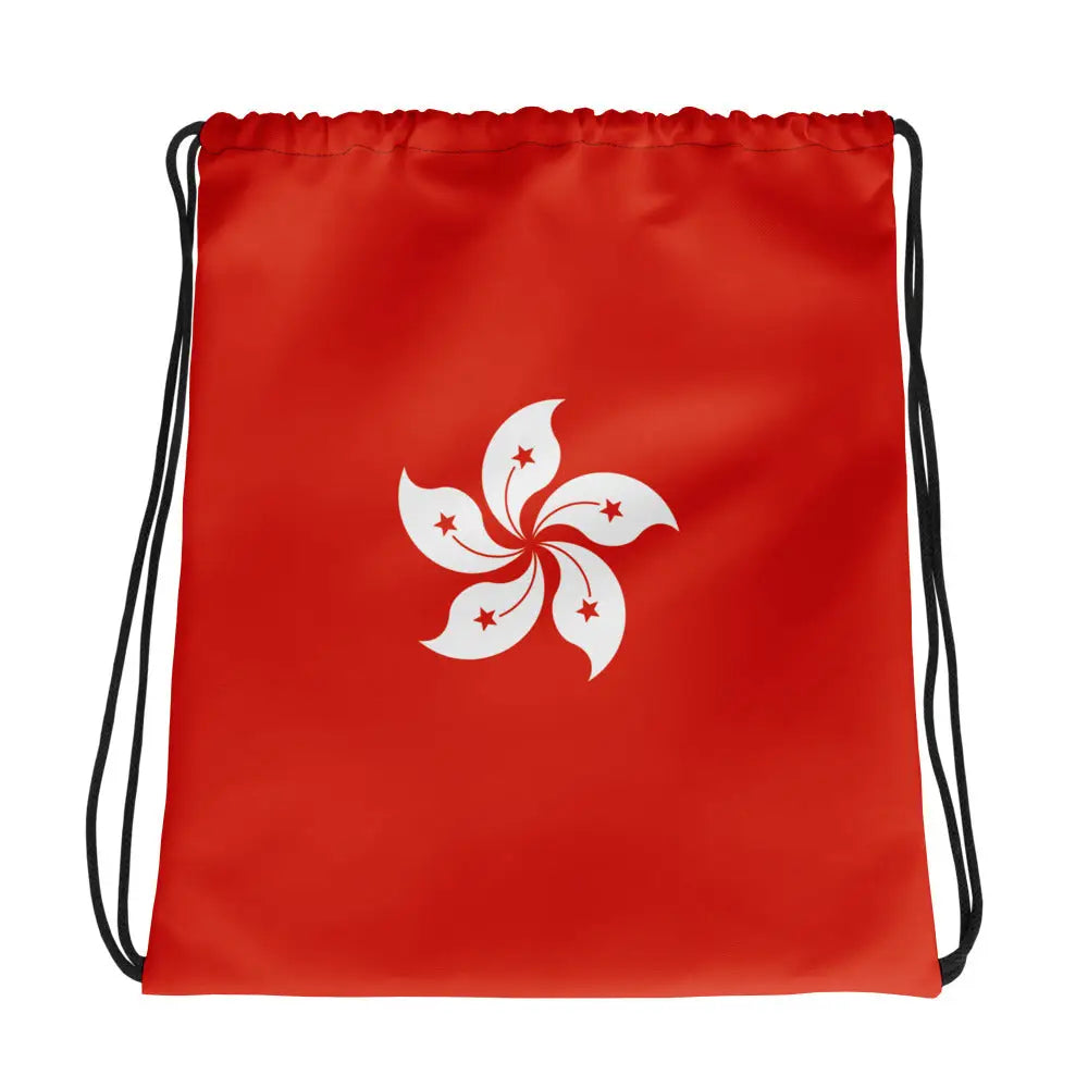 Sac à cordon drapeau hong kong coton polyester léger