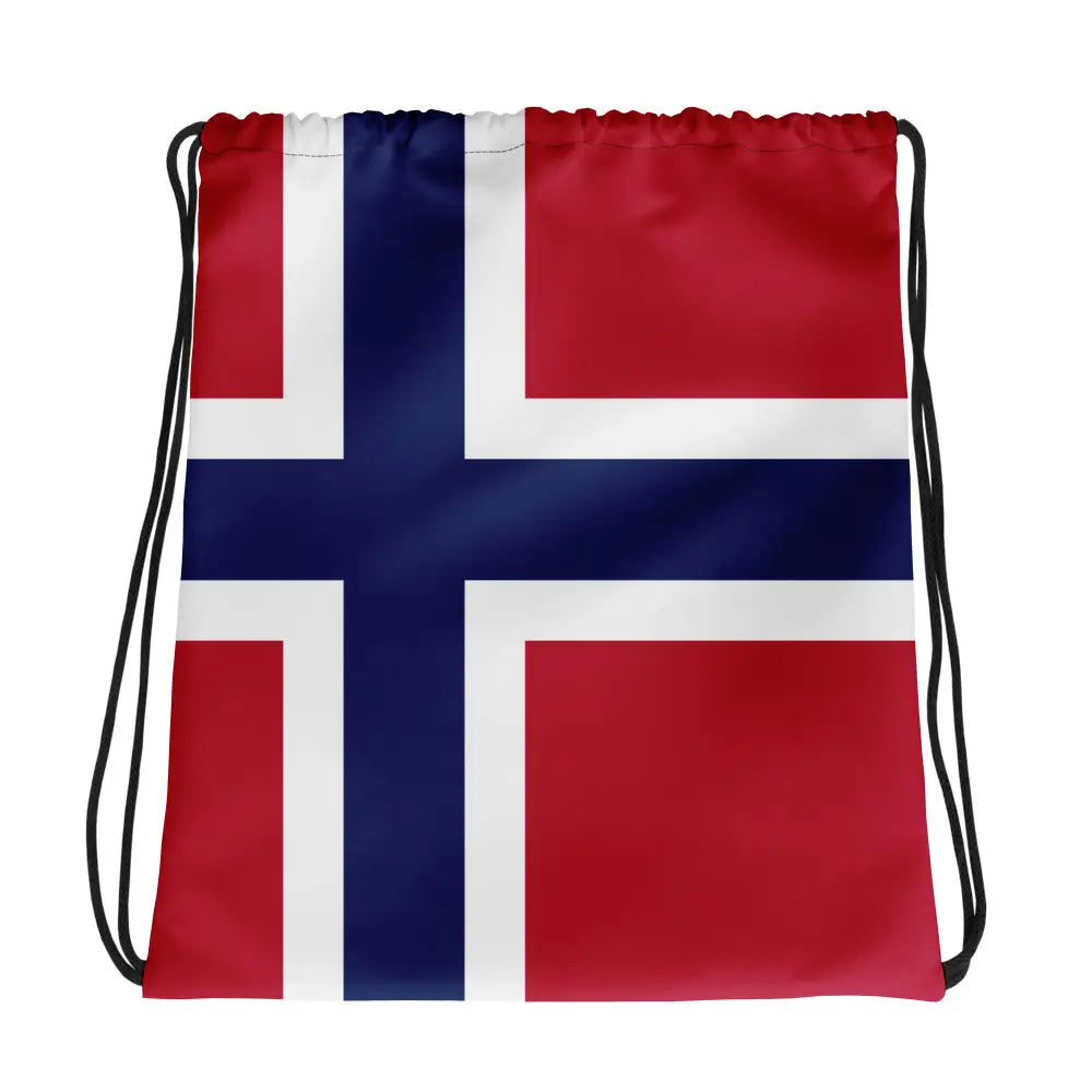 Sac à cordon drapeau île bouvet léger coton polyester