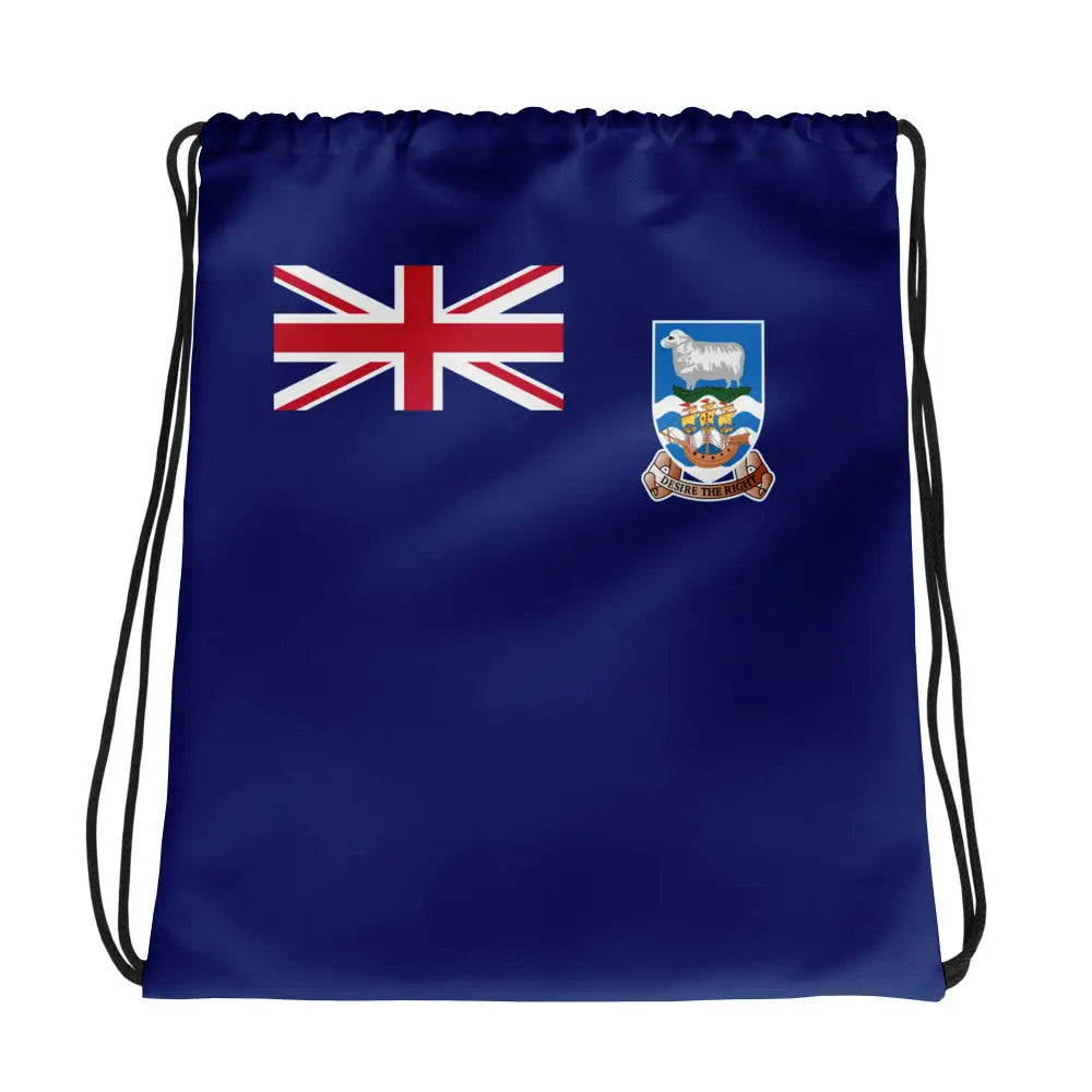 Sac à cordon drapeau îles malouines coton polyester léger