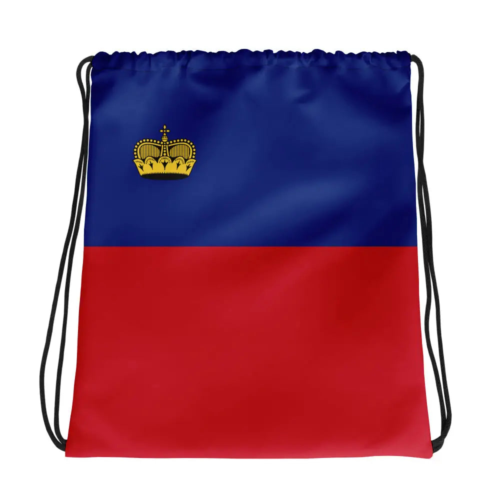 Sac à cordon drapeau liechtenstein coton polyester léger