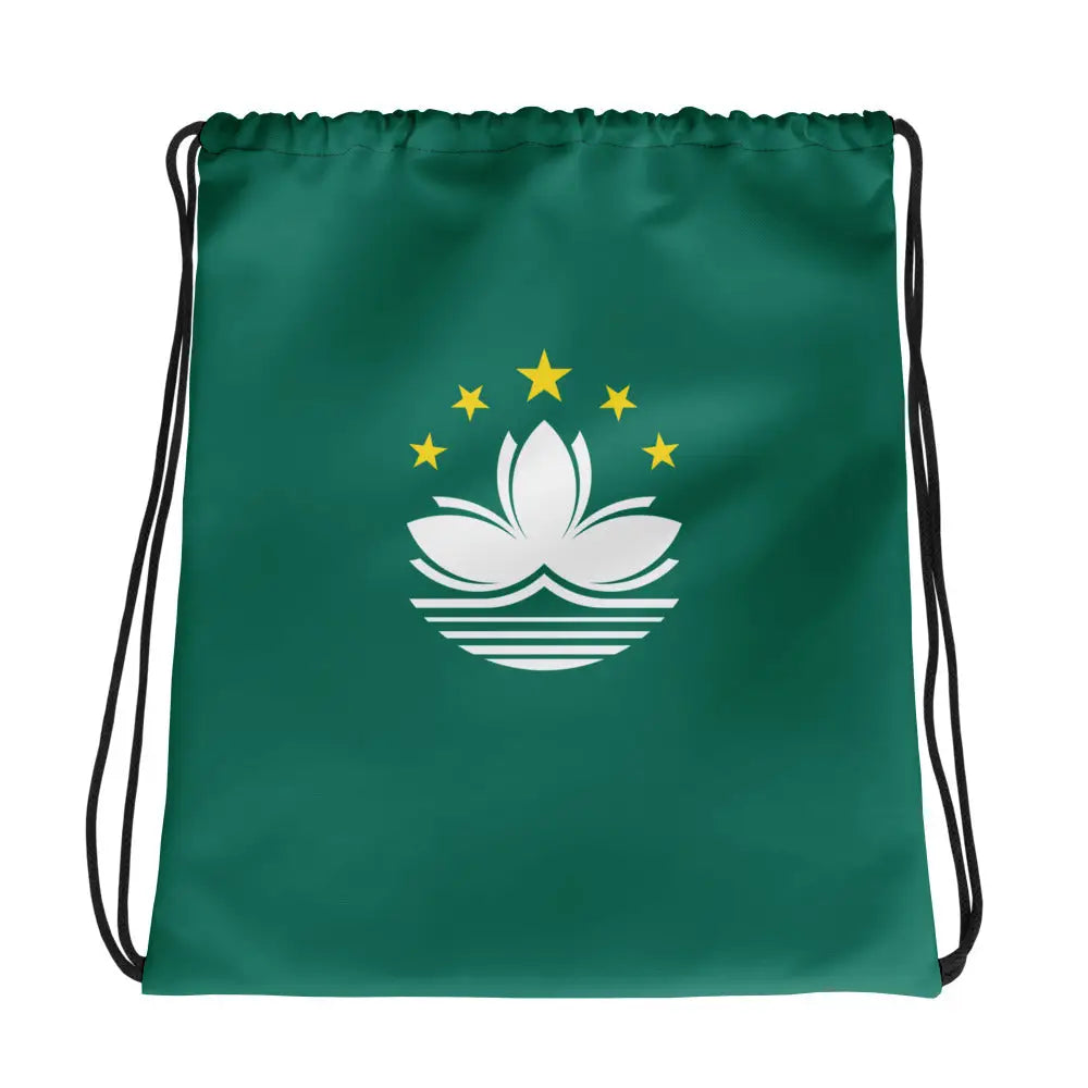 Sac à cordon drapeau macao coton polyester style sportif