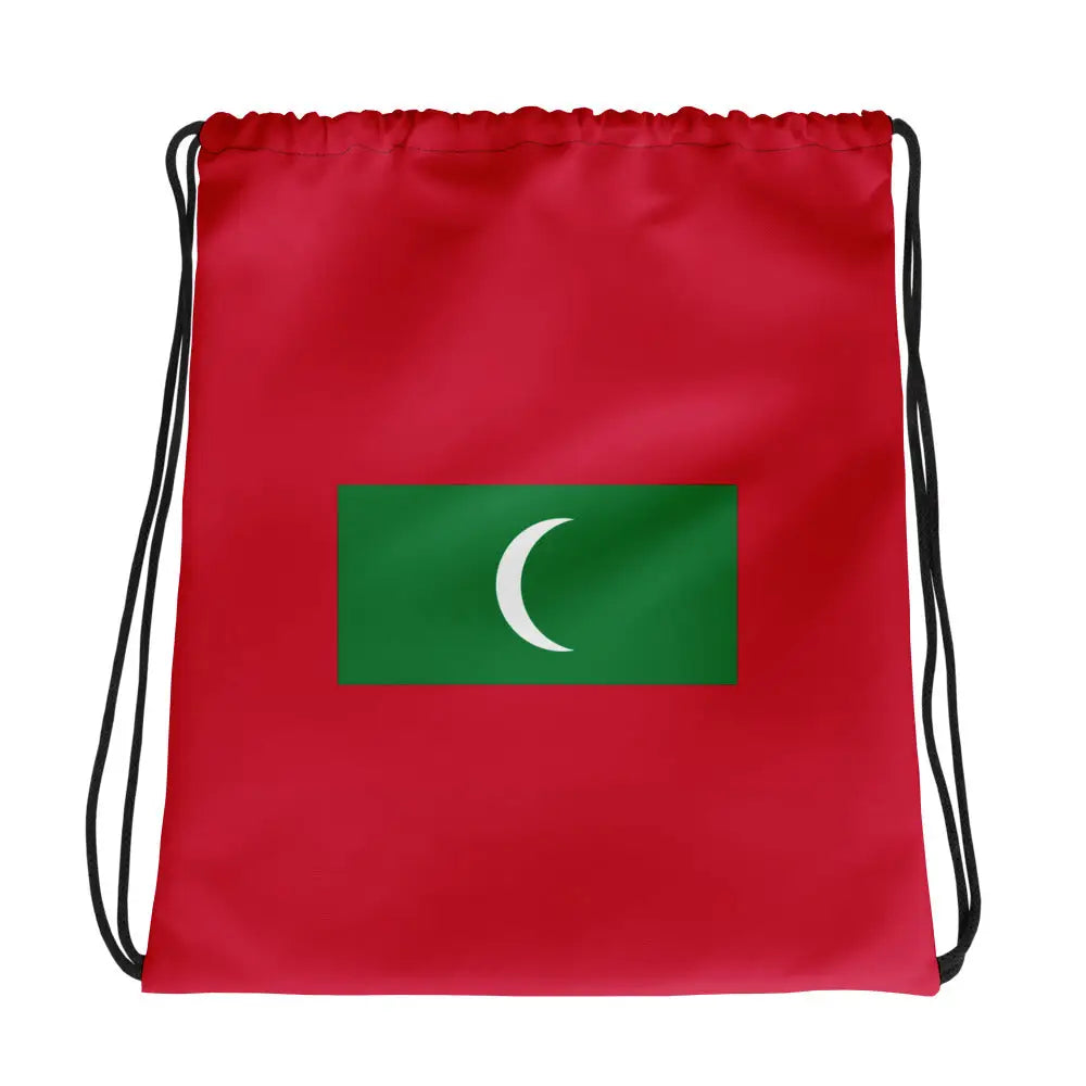 Sac à cordon drapeau maldives coton polyester léger