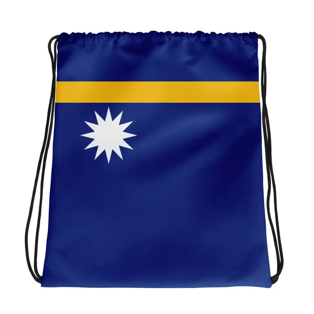 Sac à cordon drapeau nauru coton polyester léger
